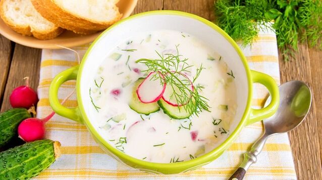 como cozinhar okroshka na dieta Dukan